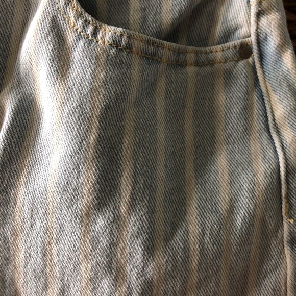 PACSUN railroad striped mini jean skirt in size 24 - Picture 3 of 5